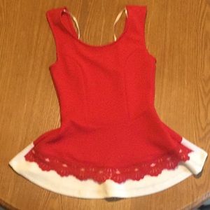 Never worn peplum top size s